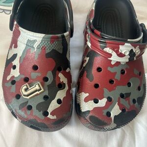 CROCS Red and Black Sandals Versatile Comfort